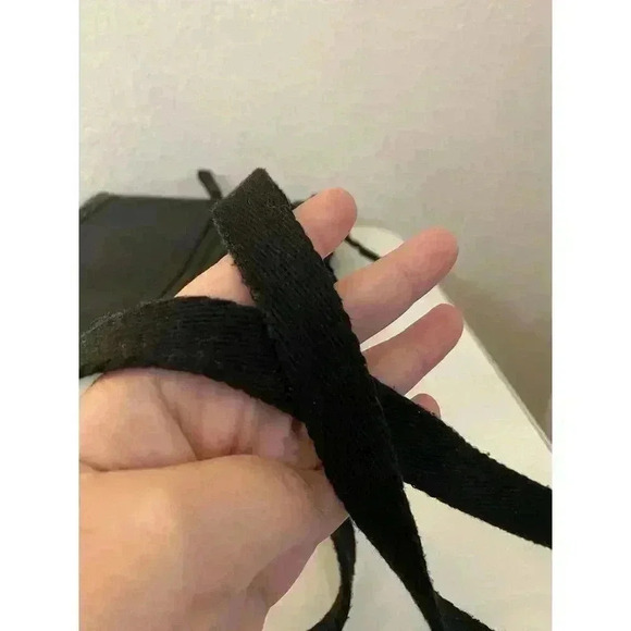 The Sak Leather Shoulder Bag, Black, Mini Fabric Strap Outside/Inside Pockets - Picture 12 of 12